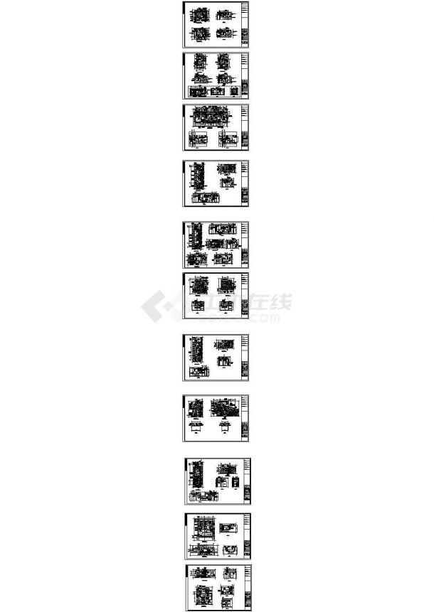 一套空调机房平面放大暖通图（标注详细）-图一