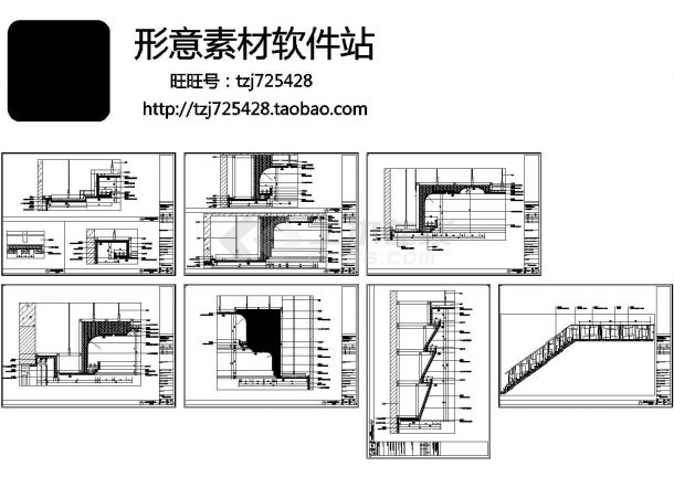 2层欧式别墅住宅楼装修设计建施cad图，含地下一层-图一