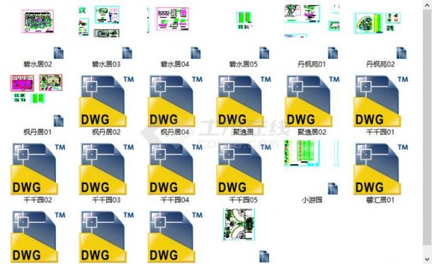 比较详细完整的一套公园园林施工图-图一