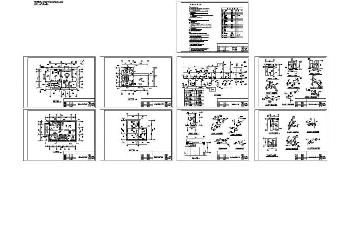 某豪华别墅建筑方案设计全套CAD图纸_图1