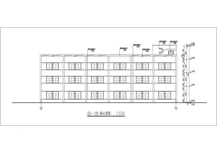 某地三层框架结构工业厂房建筑设计施工图纸_图1