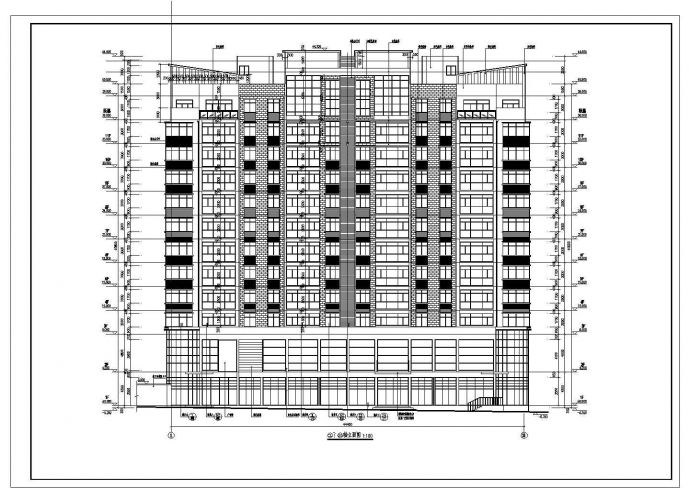 某地十二层框架剪力墙结构住宅楼建筑设计方案图纸_图1