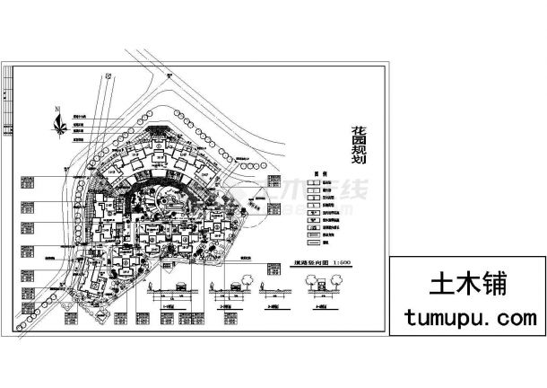 某花园小区规划设计CAD图纸-图一