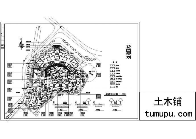 某花园小区规划设计CAD图纸_图1