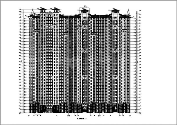 某地33层简欧风格住宅楼建筑设计施工图-图二