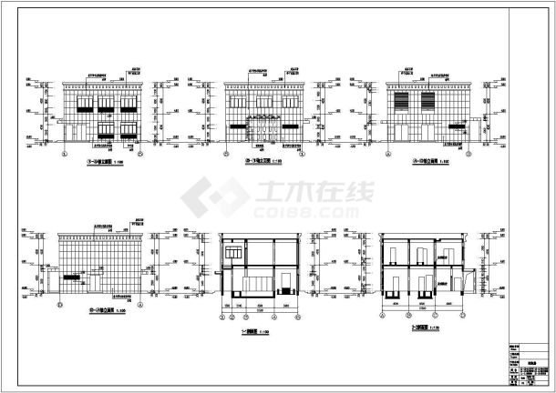 某地二层框架结构配电房建筑设计施工图-图一