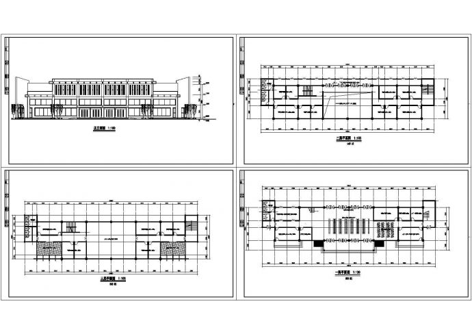 长54.6米 宽13.5米 3层1800平米汽车站建筑方案设计图_图1
