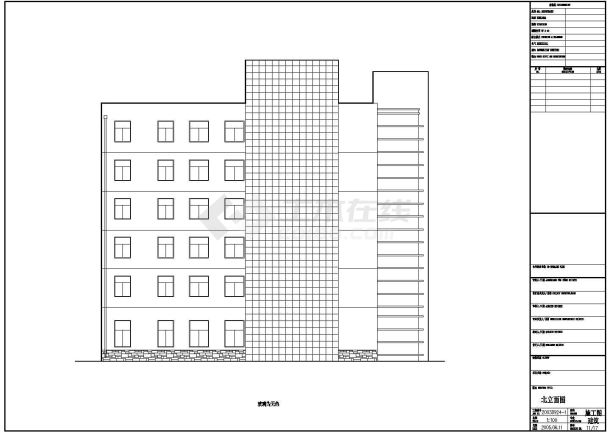 某地6层框架结构商业楼建筑专业施工图-图二