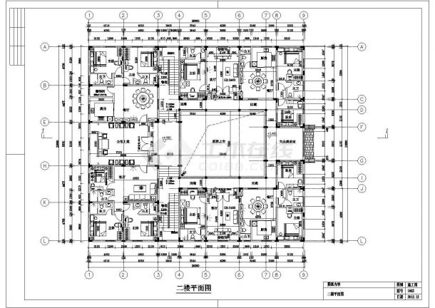 北京独栋私人四合院建筑设计施工图纸-图二