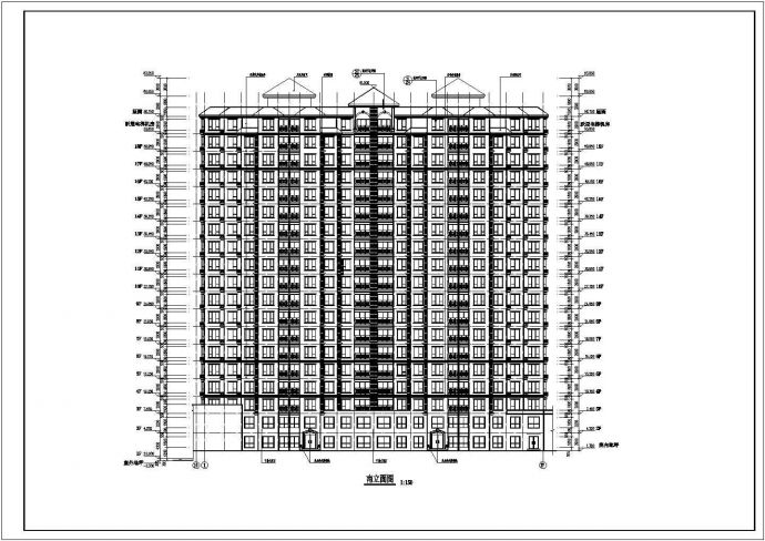 某地18层剪力墙结构商住楼建筑设计施工图_图1