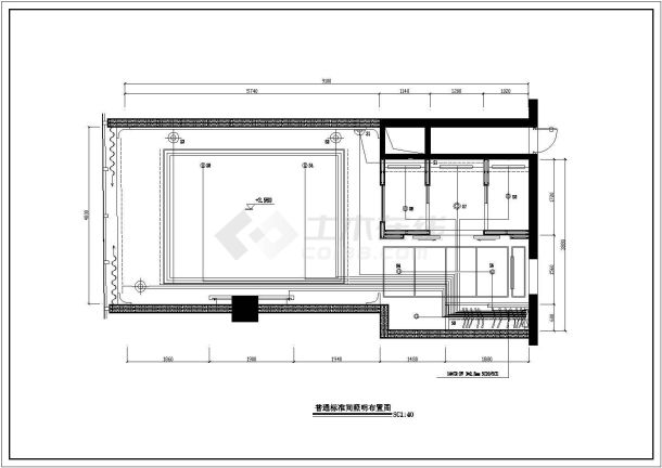 某地区宾馆酒店的电气设计强弱电施工图-图一