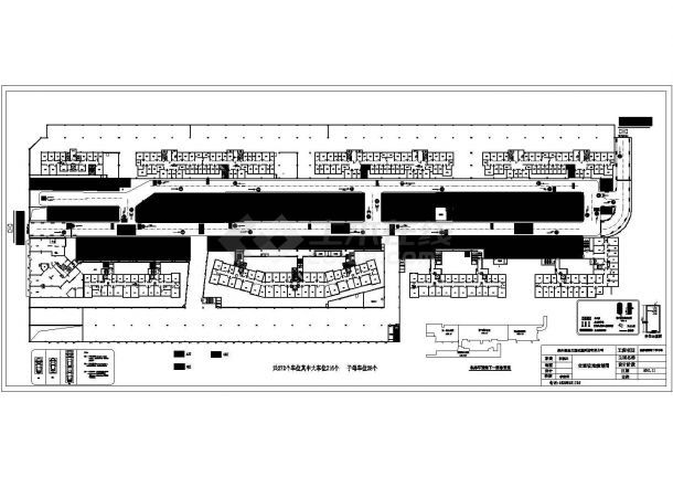 某地下一层停车场交通设施规划设计图-图一