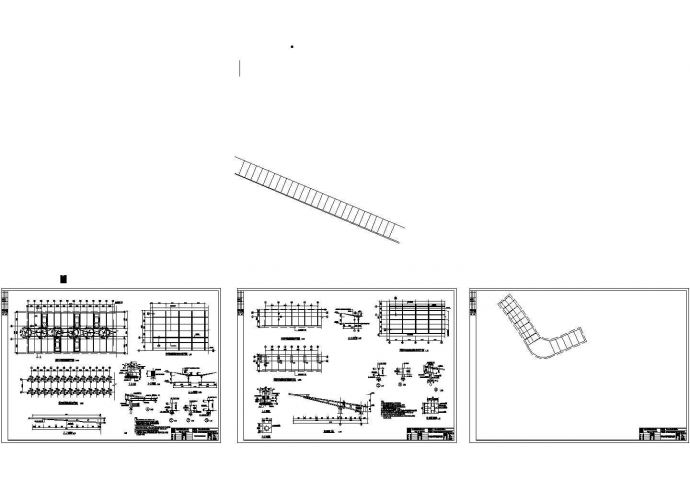 单排停车场CAD详图_图1