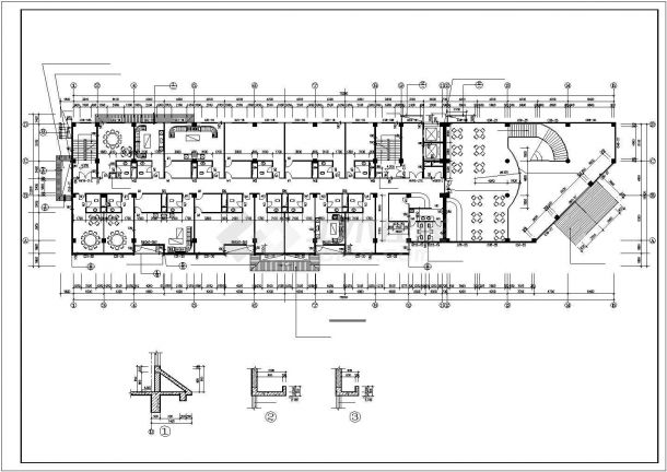 某地大型多层酒店建筑施工图（节点详细）-图二