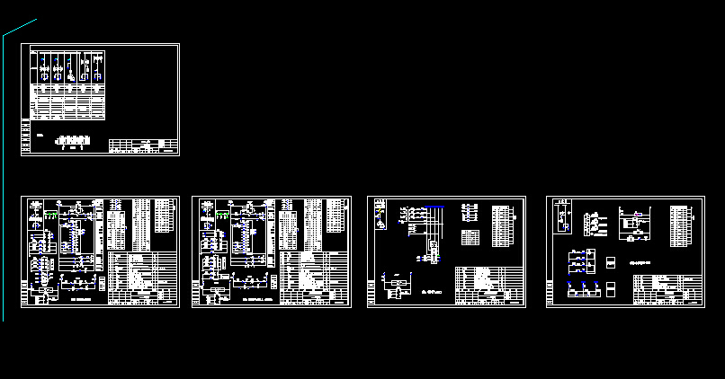 某工程5台高压环网柜电气图cad