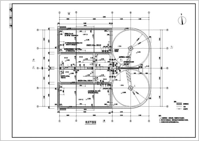 某污水处理厂工程组合式AAO池工艺流程图_图1