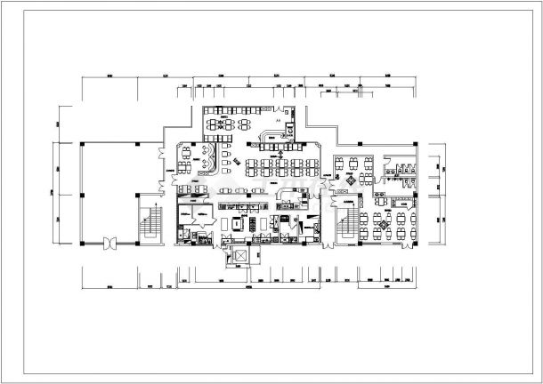 某地西餐厅建筑施工图（含设计说明）-图二