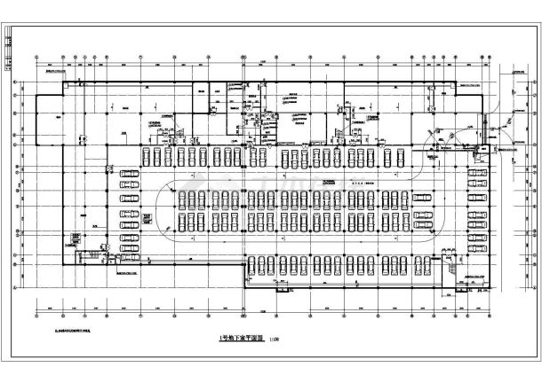 人流量多的商业街建筑施工CAD图-图一