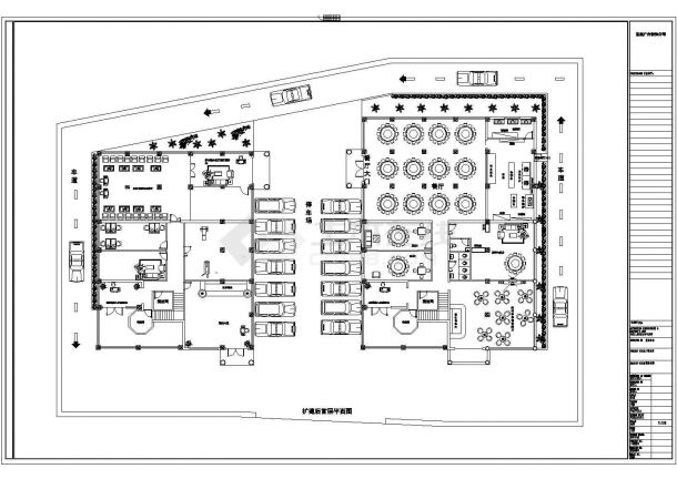 某地小型简单实用的商务宾馆建筑设计图-图一