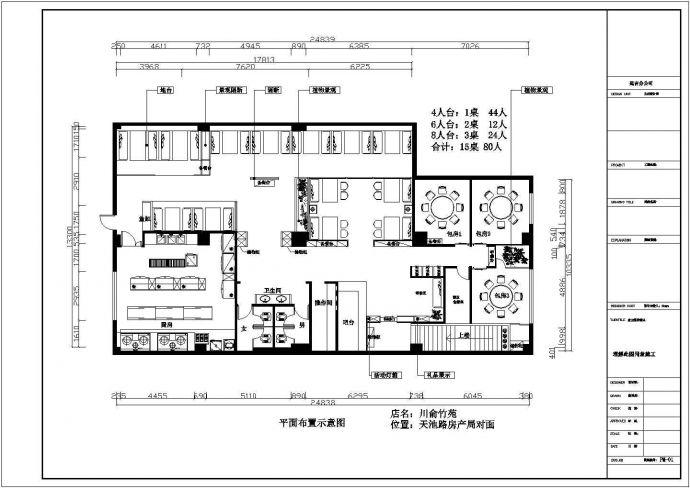 海关店厨房布局CAD图纸_图1