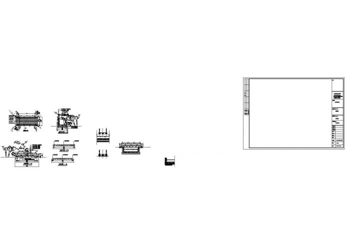 园林木桥CAD施工图_图1