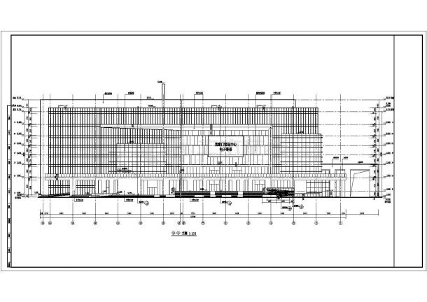 某地7层框架结构轮船客运中心建筑设计施工图-图一