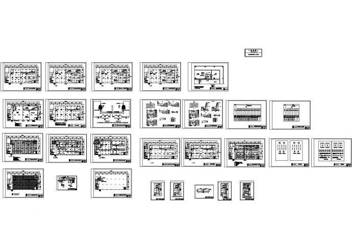 某工厂车间净化空调系统设计cad施工图（含电气设计，28图）_图1