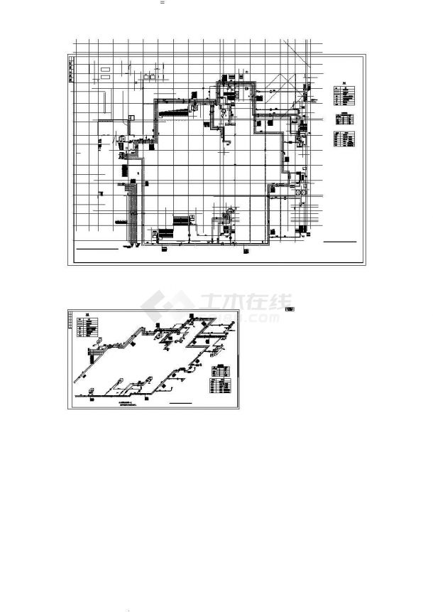 某地东区地下空调水系统暖通设计施工图-图一