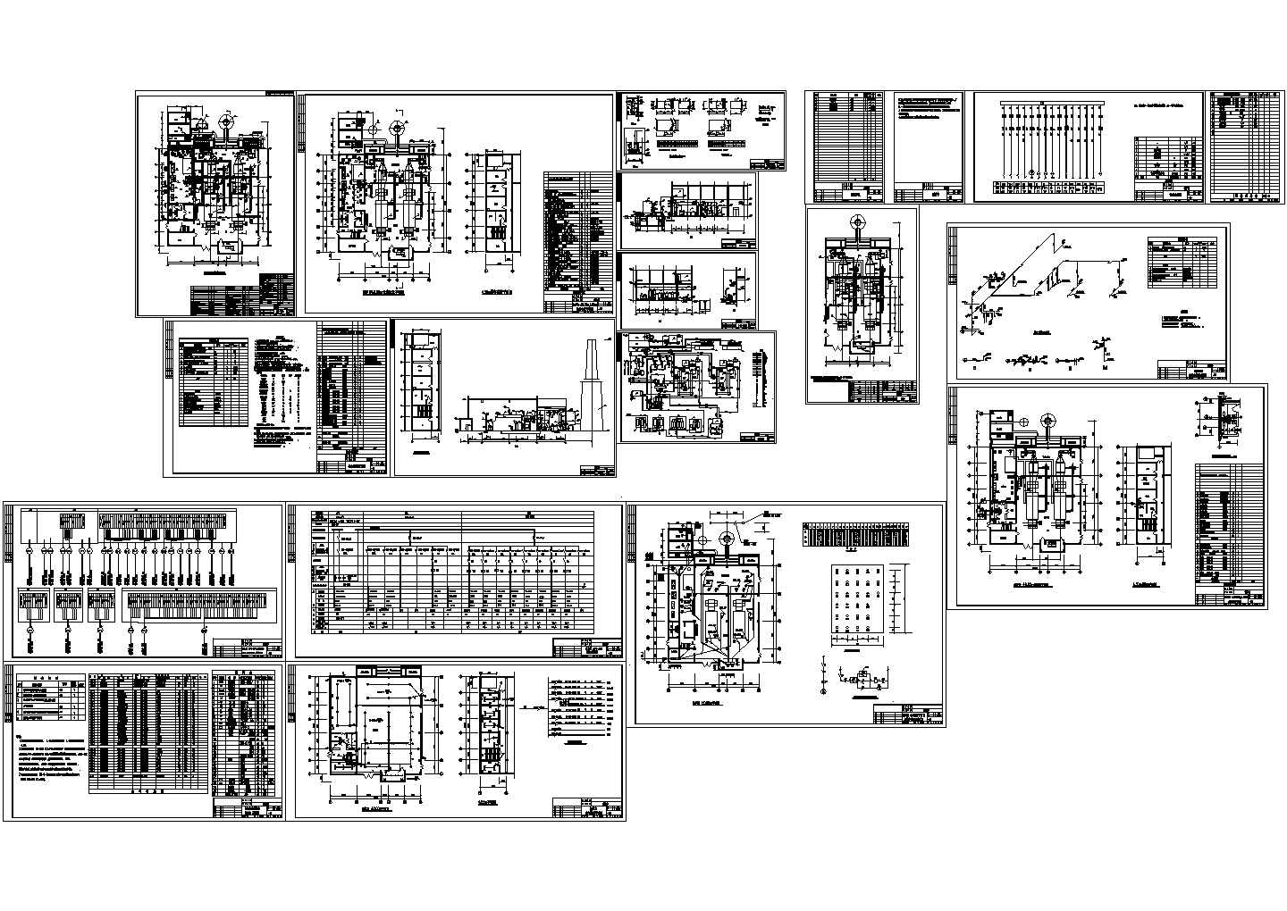 非常全面的药厂锅炉房CAD设计施工图