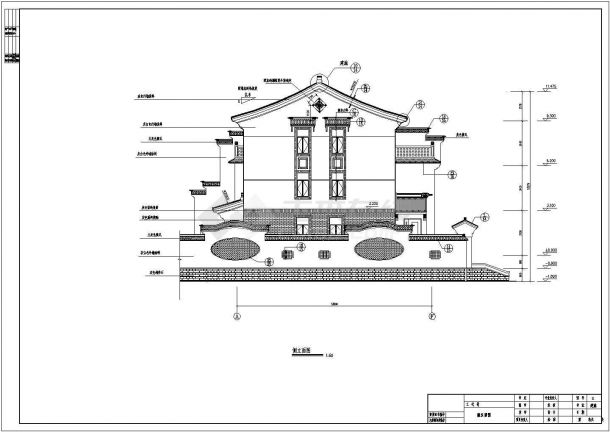 某地区五层联排别墅建筑设计方案图-图二