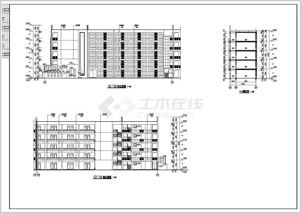 【浙江】某五层框架结构实验教学楼建筑设计方案图-图二