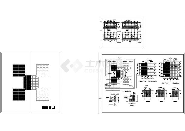 小游园CAD建筑设计施工图-图一