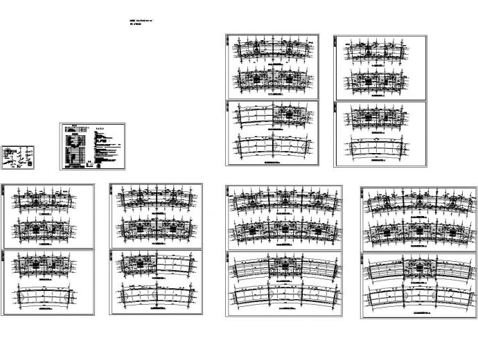 4层弧型底商住宅楼水施设计cad图，含施工说明_图1