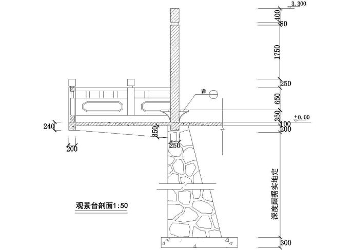 古典式观景台详图_图1