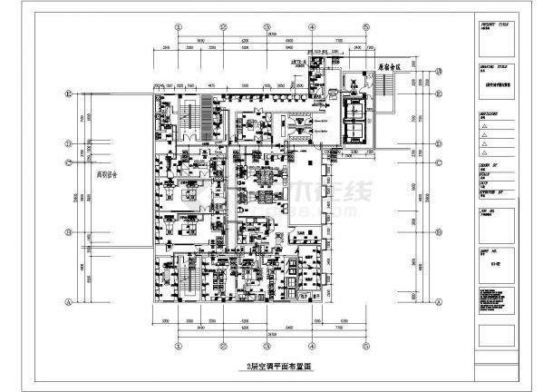 某7层多功能楼暖通空调设计施工图纸-图二