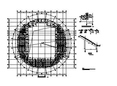 某体育馆平面施工图-图一