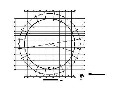 某体育馆平面施工图-图二