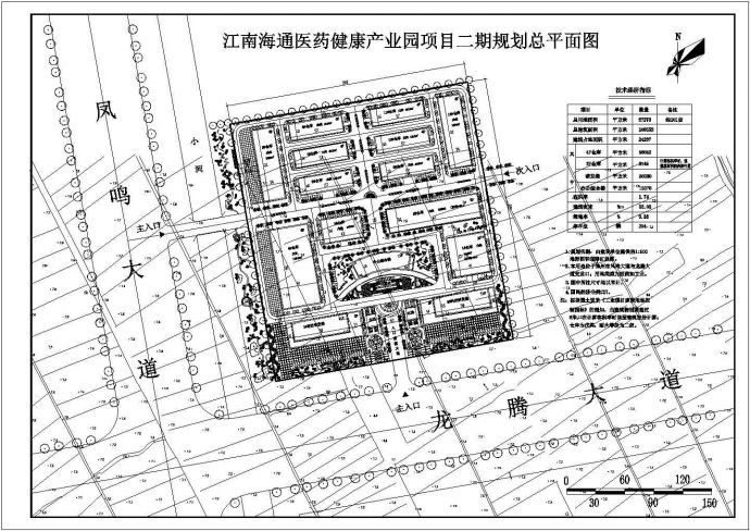 某地产业园钢结构厂区厂房规划总平面图_图1