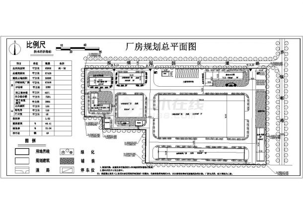 某地产业园钢结构厂区厂房规划总平面图-图二