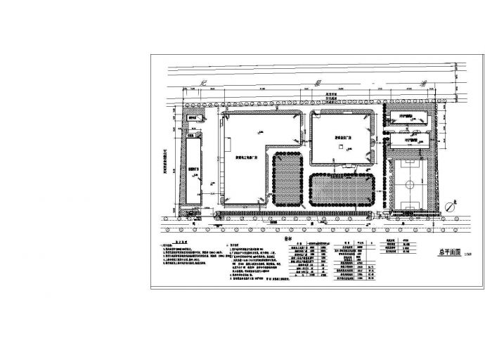 尼可尼泵业有限公司厂房设计cad总平面图（含设计说明）_图1