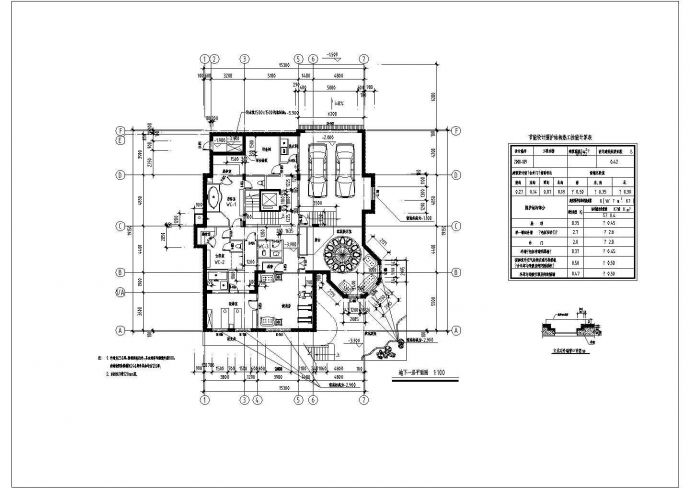 某地四层欧式带地下室住宅全套图纸（含效果图）_图1