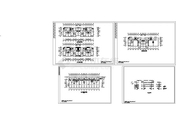 4层某古街A座住宅楼给排水设计图 （长56米 宽12米）-图一