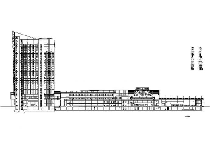 4层局部22层73924.26平米框剪结构市长途汽车客运总站设计图_图1