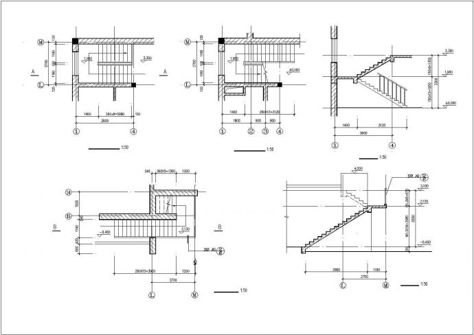 两层独立豪华别墅设计施工图纸（标注详细）_图1