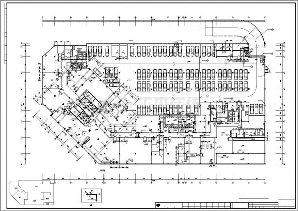 某地国际大酒店及国际商贸中心建筑施工图-图一