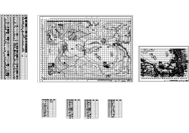 某公园 绿化种植CAD平面图（含植物材料表）-图一