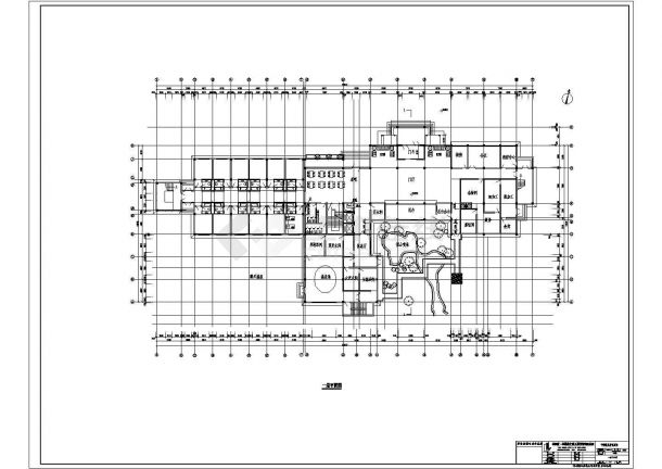 某地温泉度假别墅建筑结构CAD图纸-图二