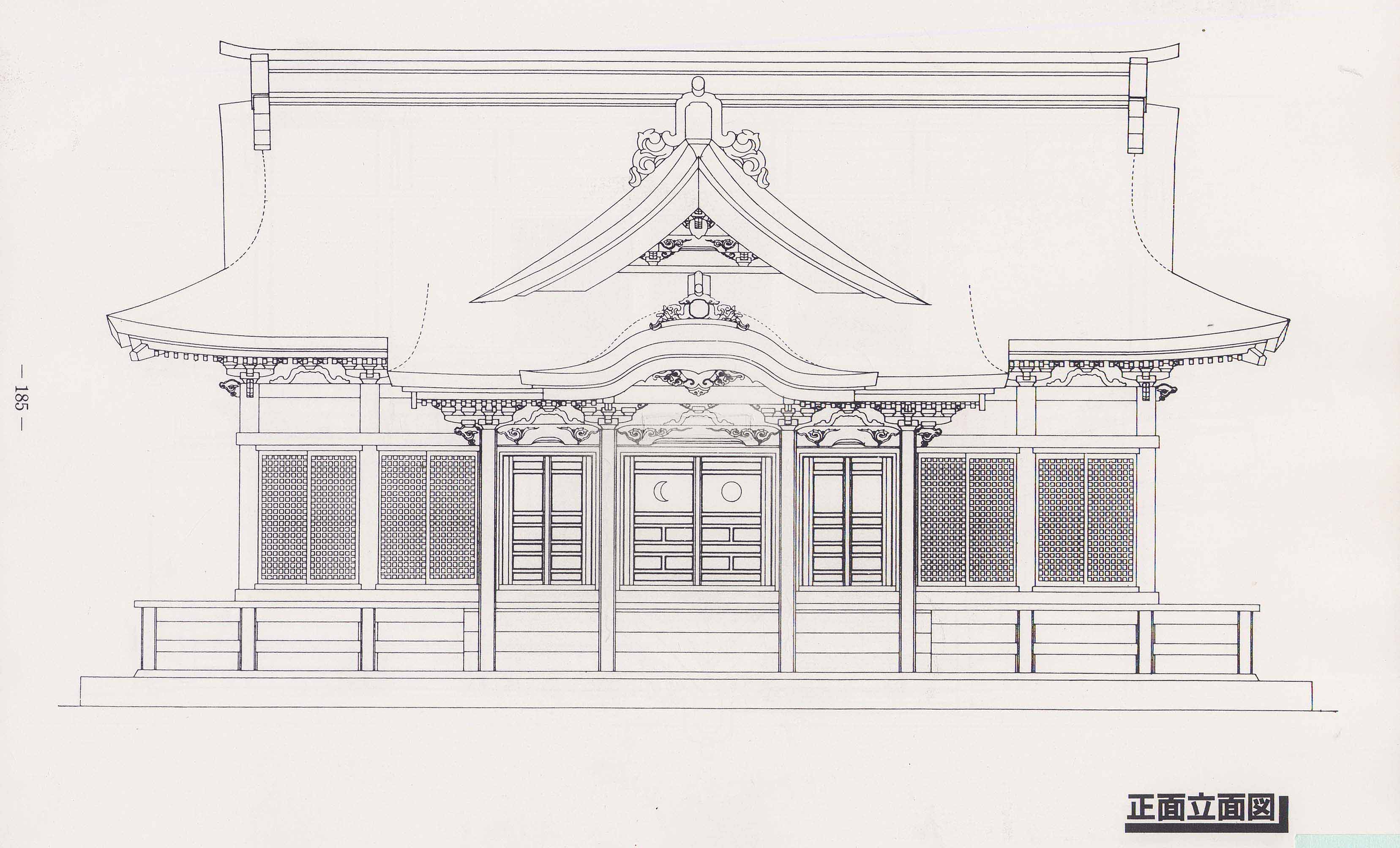 某日本社寺建筑设计全套施工图纸（标准详细）