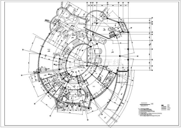某英式别墅石材建筑结构CAD图纸(整套)-图二