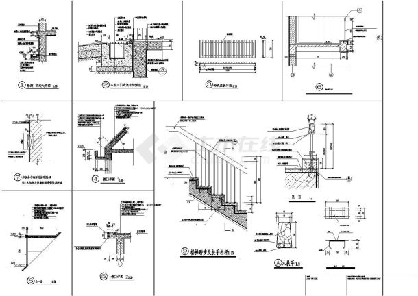 某地花园别墅建筑结构CAD图纸(全套)-图一